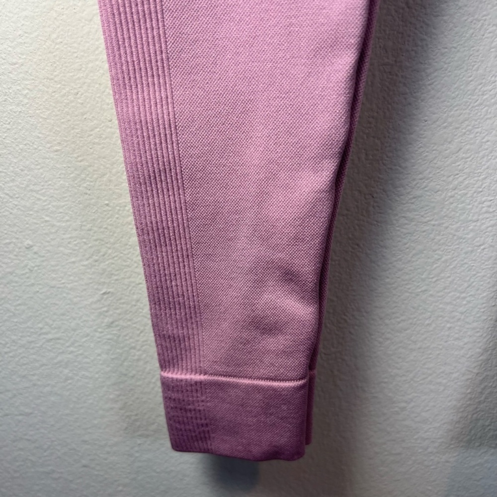 Set Active Sculptflex Ribbed Seamless Leggings Lilac Purple Athletic Gym Sz XS/S - Picture 4 of 9